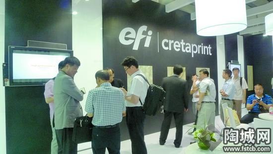 EFI Cretaprint展位吸引了众多客商前来 （资料图片）